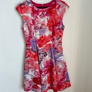 Vince Camuto Pink Floral Dress